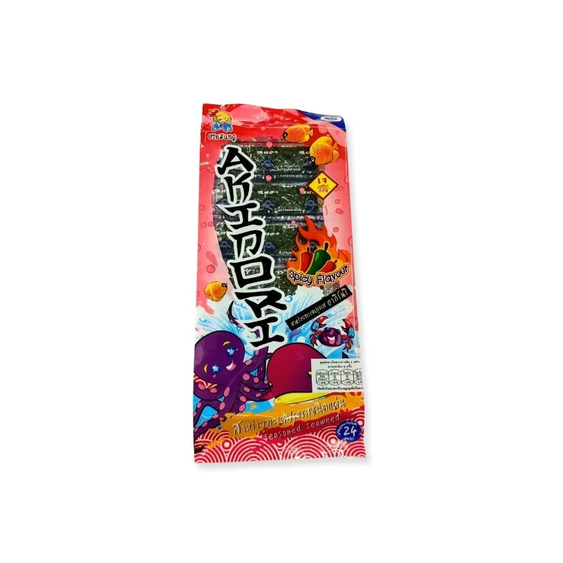Akinori Seasoned Seaweed (Spicy Flavor) 24 Packs