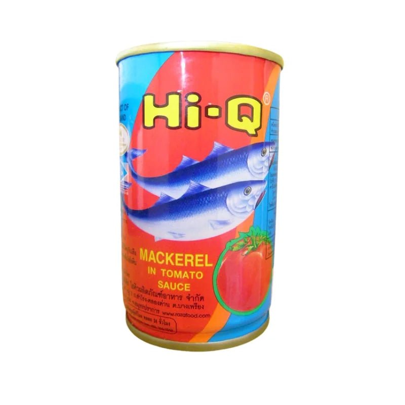 Canned Mackerel in Tomato Sauce (Hi - Q Brand) 155g Net / 93g Drained x 10 Cans - Bangkok FreshLink