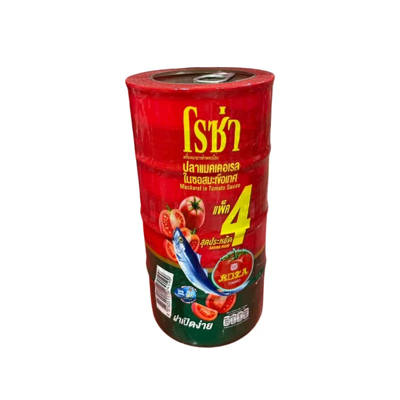 Canned Mackerel in Tomato Sauce (Roza Brand) 185g x 4 Cans