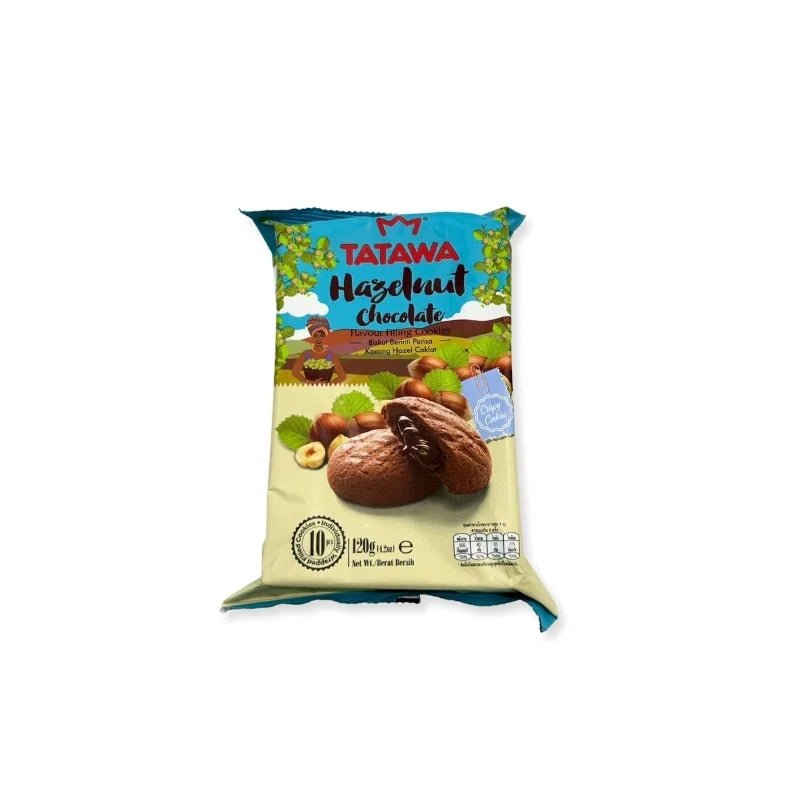 Chocolate Cookie with Chocolate Hazelnut Cream Filling (Tatawa Brand) 120 g Pack - Bangkok FreshLink
