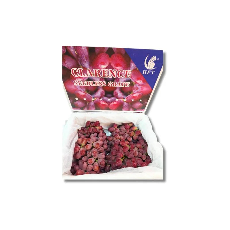 องุ่นแดงไร้เมล็ดคิมสันแบรนด์นกแก้ว 4-4.5 กก./กล่อง