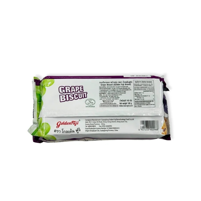 ขนมปังกรอบ หน้าองุ่น (ตรา โกลเด้นฟูจิ) 140 กรัม / แพ็ค