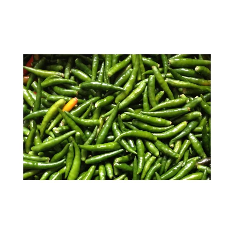 Jinda Chili Peppers (Green, Stem Removed) Per kg - Bangkok FreshLink