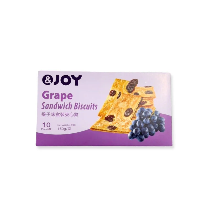 &Joy Grape Cream Biscuits (150g Box)