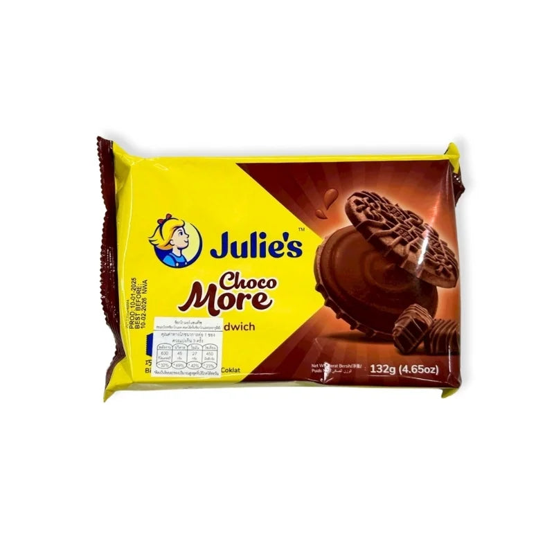 ขนมปังกรอบสอดไส้ครีมช็อกโกแลต (ตราจูลี่ส์) 45 กรัม x 3 ซอง/แพ็ค