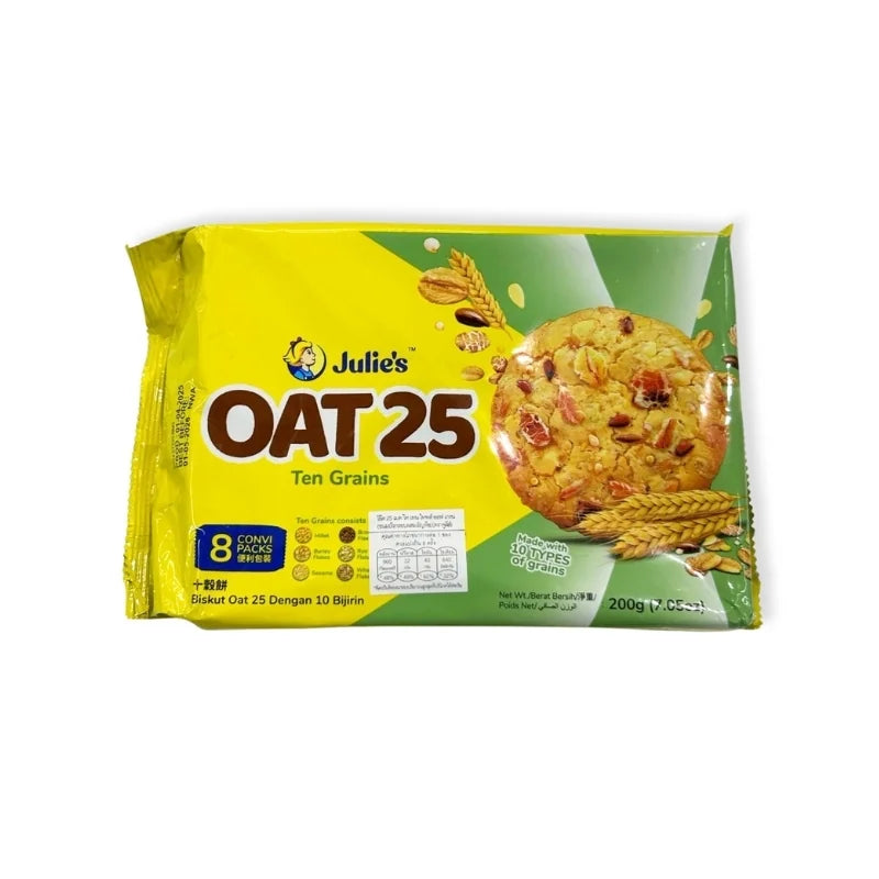 ขนมปังอบกรอบผสมธัญพืช (ตราจูลี่ส์) 25 กรัม x 8 ซอง/แพ็ค