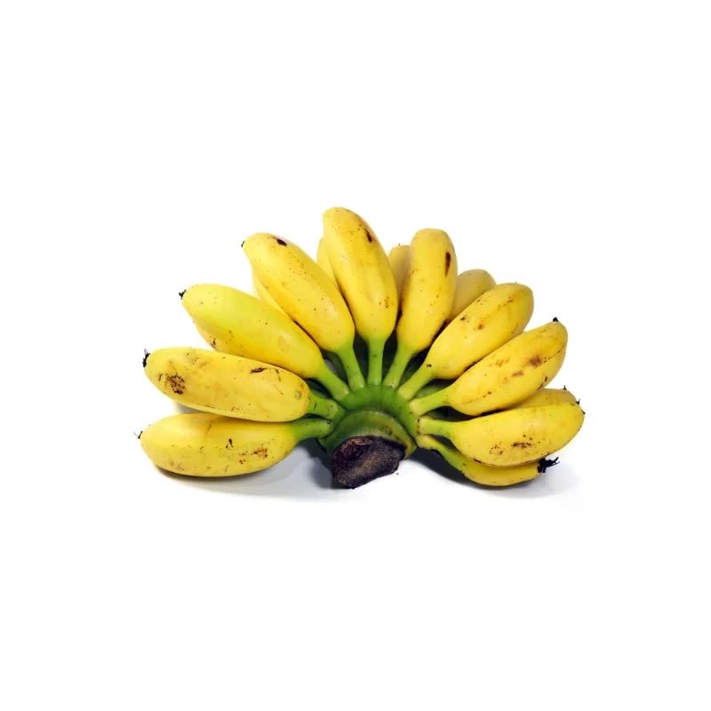 Khai bananas on a white background