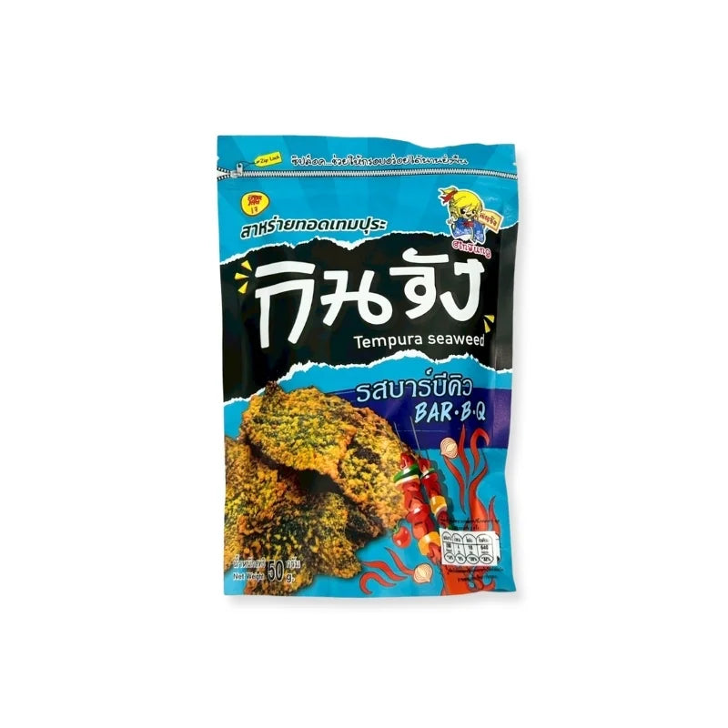สาหร่ายทอดเทมปุระ กินจัง รสบาร์บีคิว (50 กรัม/แพ็ค)