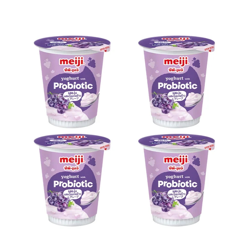 明治葡萄酸奶 椰果 135克 x 4