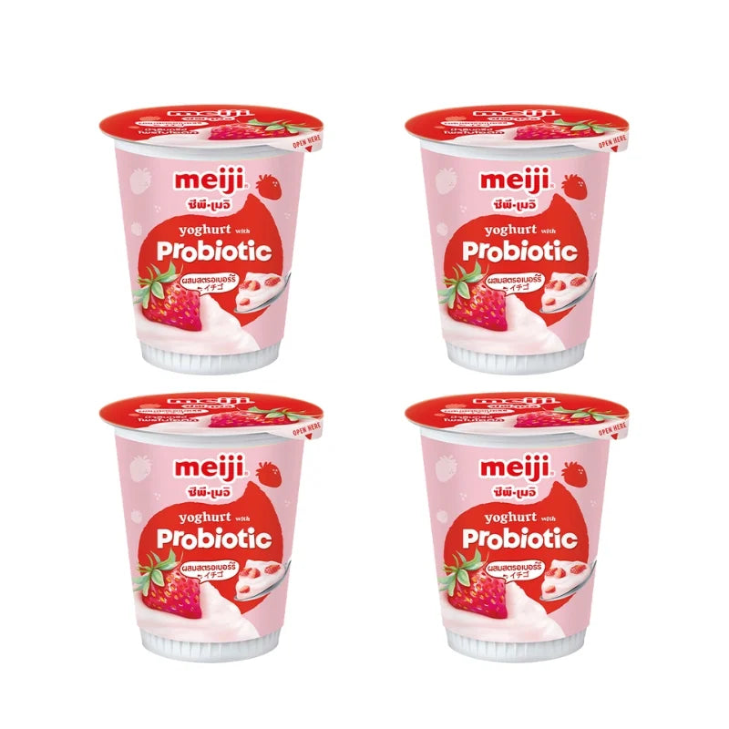 เมจิ โยเกิร์ต สตรอเบอร์รี 135 ก. x 4