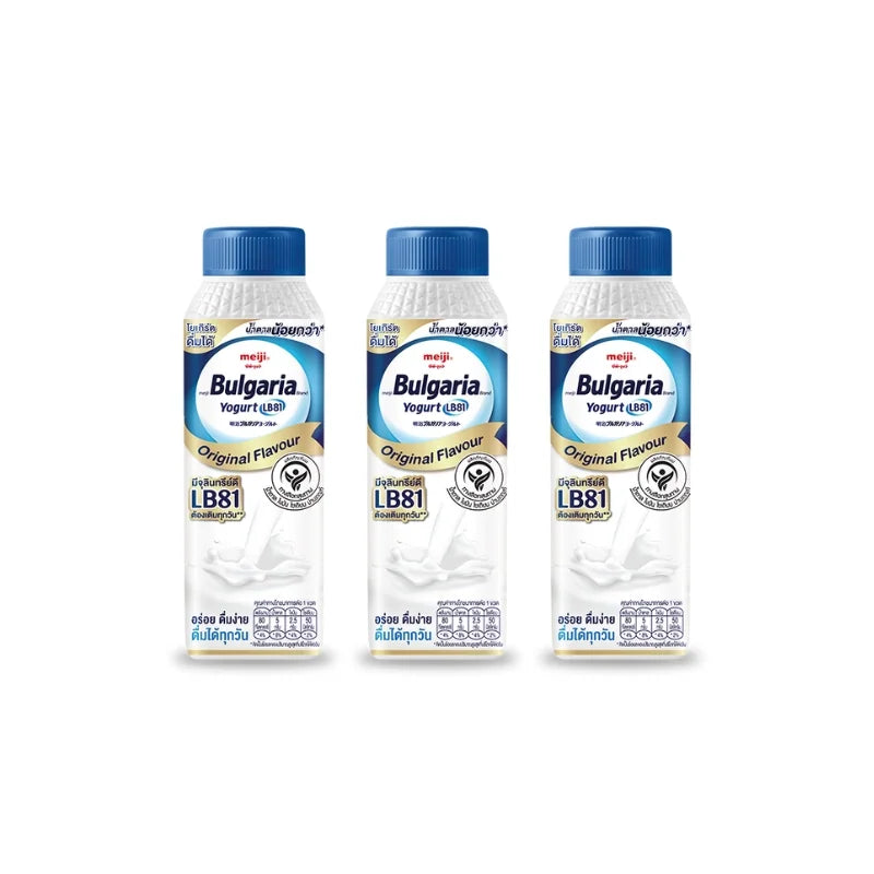 เมจิ โยเกิร์ตพร้อมดื่ม บัลแกเรีย รสออริจินัล 150 ก. x 3