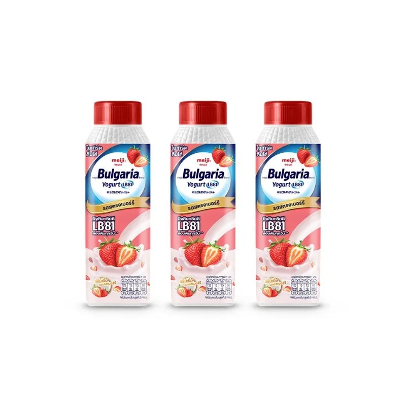 Meiji Bulgaria Drinking Yogurt Strawberry 150g x 3 - Bangkok FreshLink