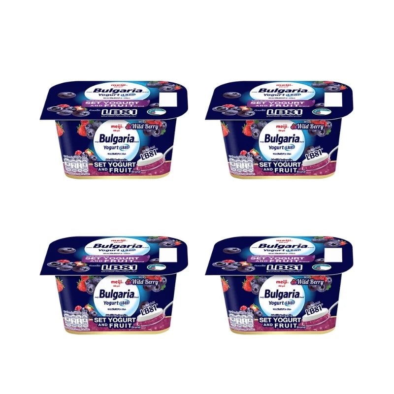 Meiji Bulgaria Yogurt & Fruit Set Wild Berry 110g x 4 - Bangkok FreshLink