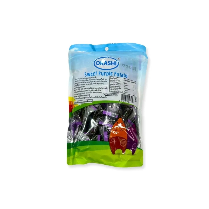 Okashi Sweet Purple Yam Chips (500g Pack)