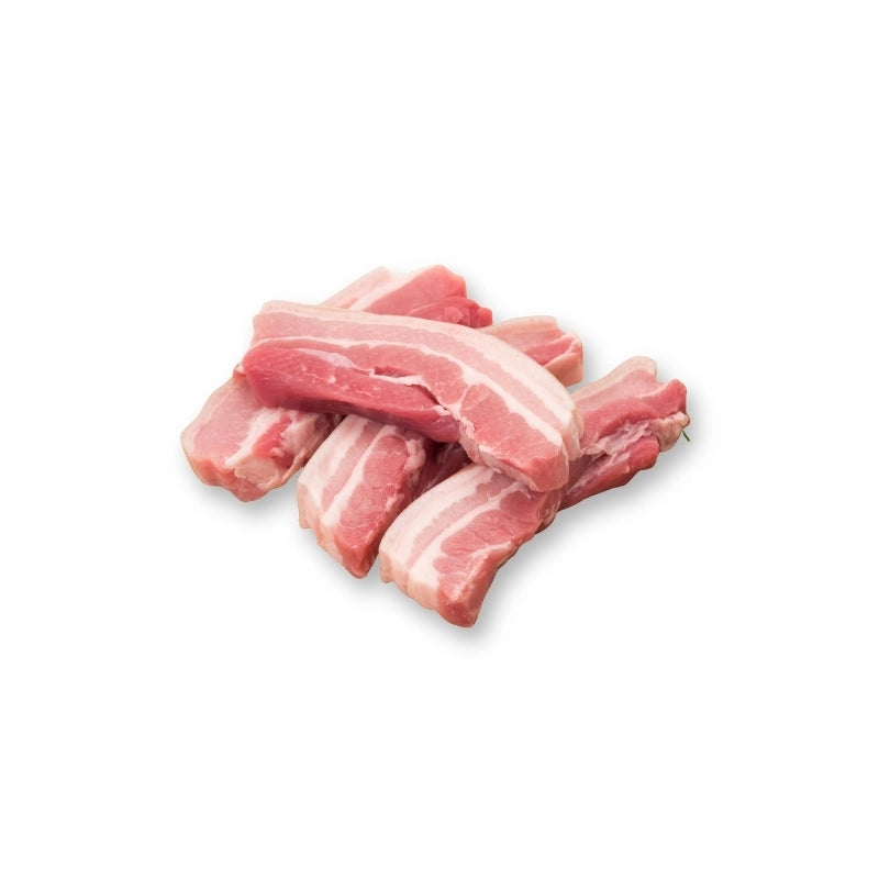 หมูสามชั้นหั่นเส้น กก.ละ
