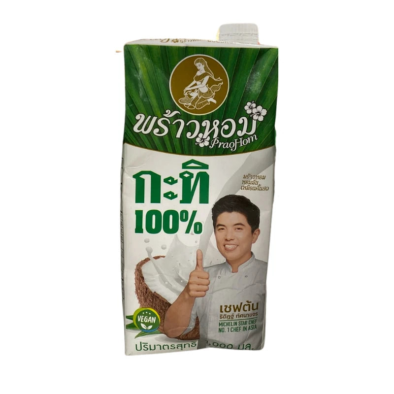 กะทิพร้าวหอม 1 ลิตร กล่องละ