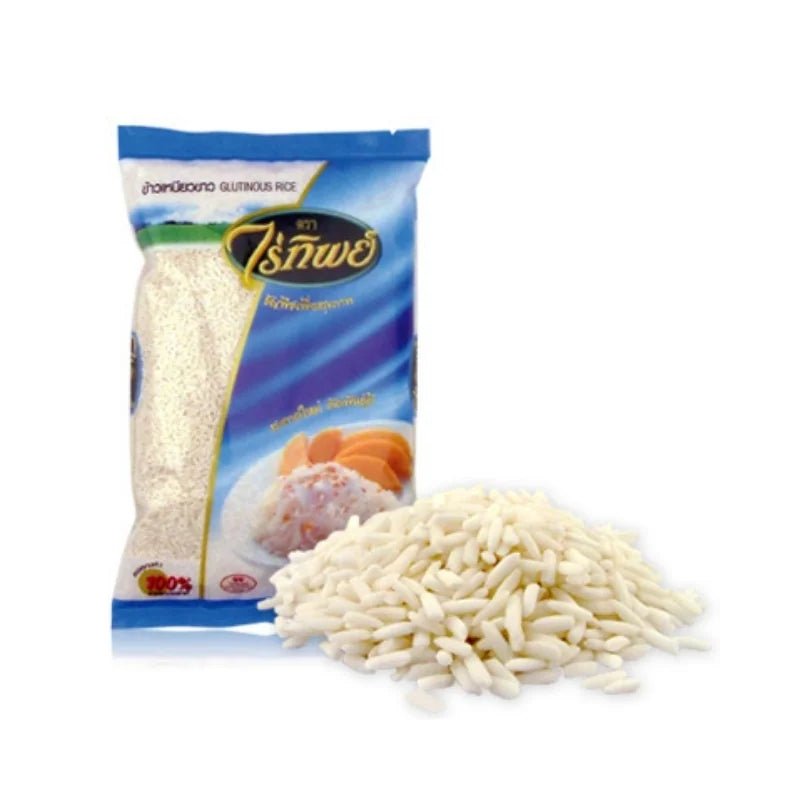 Raitip glutinous rice, premium sticky rice grains, 1000g pack isolated on white background