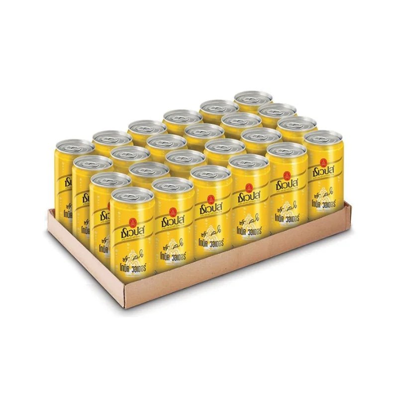 Schweppes tonic water bottle on a white background