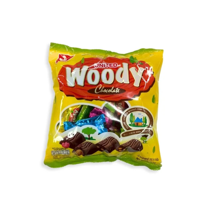 United Woody Chocolate Layered Sweets Assorted Filling (292.5g Pack)