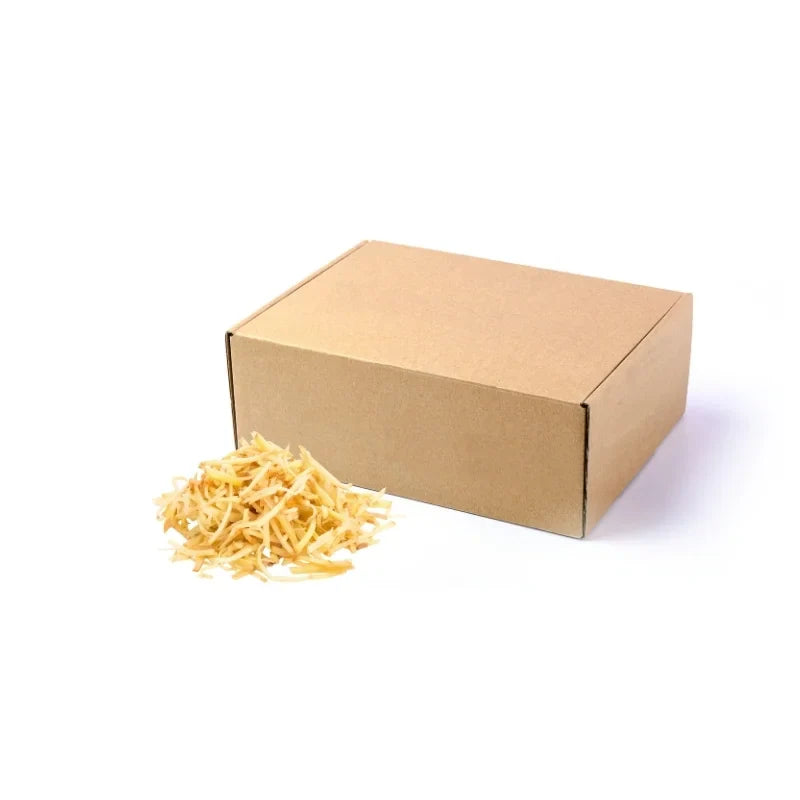 Bulk 5kg pack of Sliced Young Ginger on white background — wholesale pre-sliced ginger for restaurants and catering.