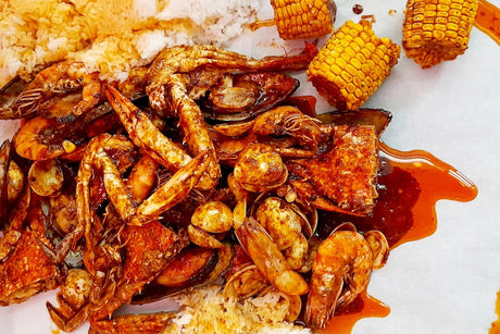 Recipe: Cajun Seafood Boil with Blue Swimmer Crab, Shrimp, and Corn