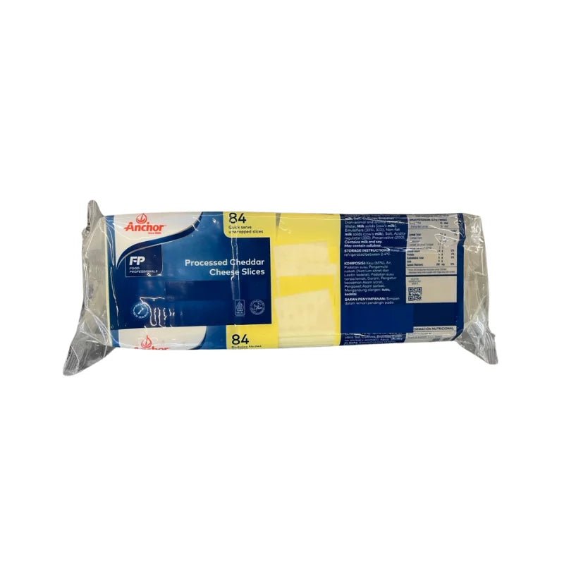 Anchor Cheddar Cheese Slices Light Color 84 Slices 1.09kg | Mild ...