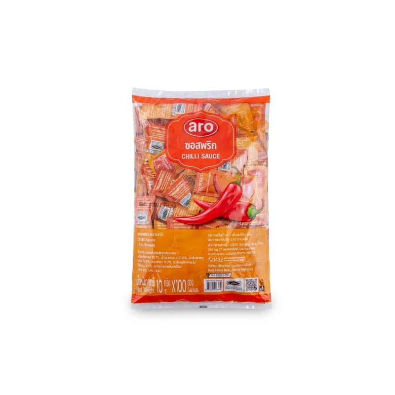 แอโร่ ซอสพริก 10 กรัม x 100 ซอง