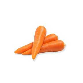 Australian carrots on a white background