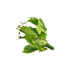 Fresh bai liang leaves, tender leafy greens, 500g pack isolated on white background