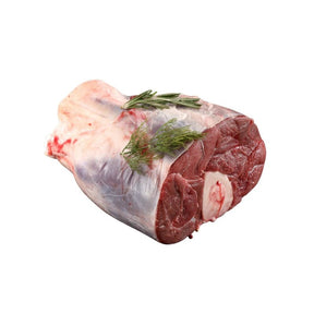 Beef shank on a white background