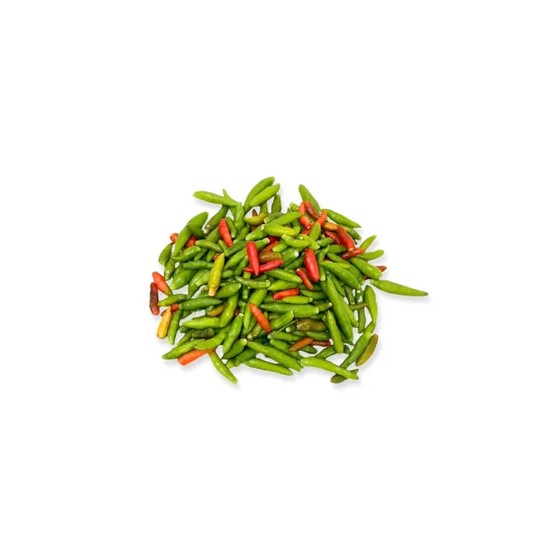 Bird’s Eye Chili Size L (Mixed Color, Stem Removed) 100g