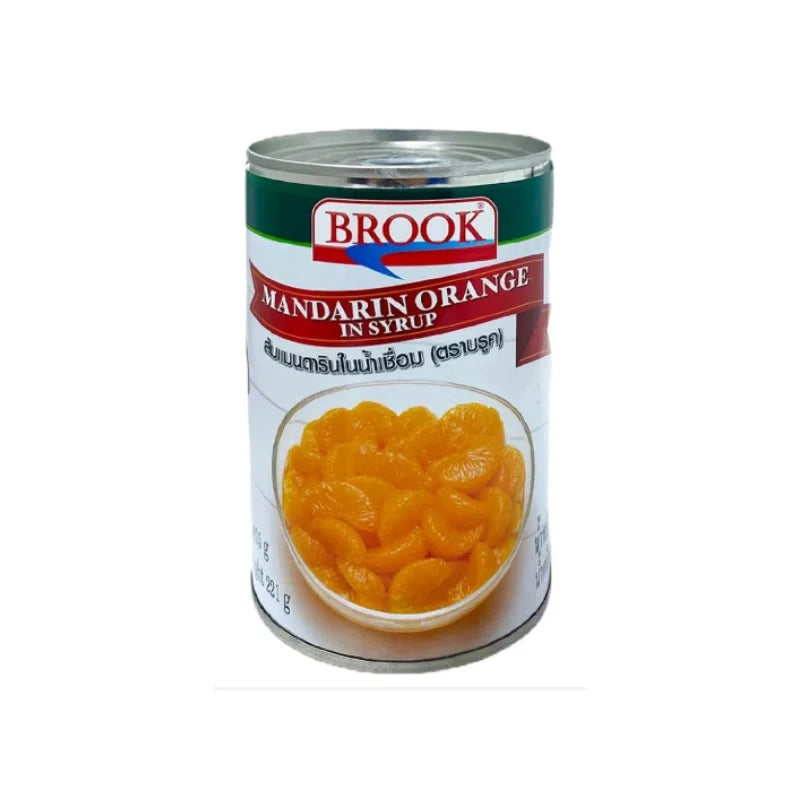 ส้มแมนดารินในน้ำเชื่อม ตราบรูค 425 กรัม/กระป๋อง กระป๋องละ
