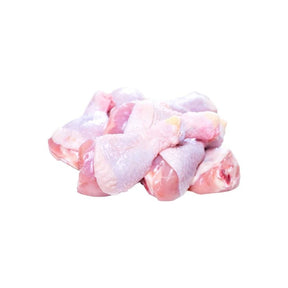 Fresh chicken wingettes, trimmed chicken wing pieces, 500g pack isolated on white background