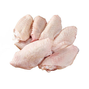 Chicken mid-wings on a white background