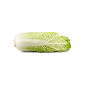 Fresh Chinese cabbage, pale green napa cabbage sold per kg isolated on white background
