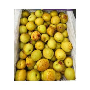 Fresh Chinese jujube king size, premium large red dates packed per box isolated on white background