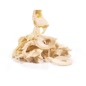 Fresh Chinese bamboo shoots on a white background