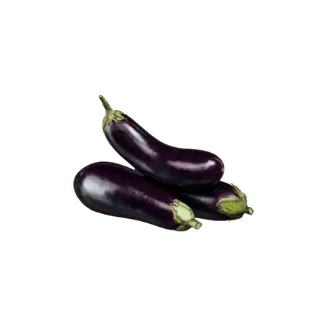 A photo of Eggplant (Large) Per kg on a white background
