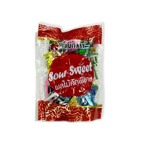 Mixed flavor preserved persimmon fruit snacks, sweet dried fruit, 500g bag isolated on white background