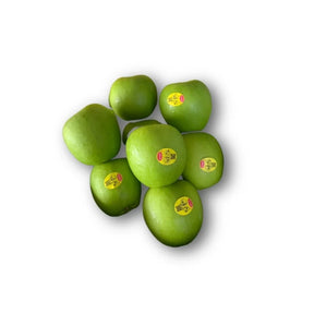 A photo of Green Apples USA Per kg on a white background