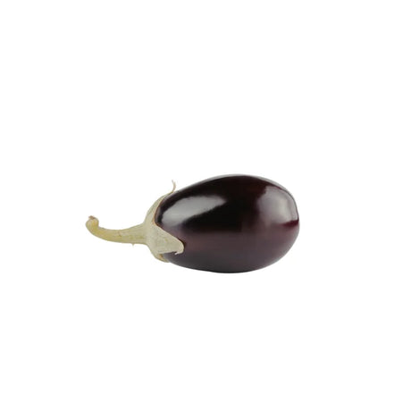 A photo of Green Stem Eggplant Short Type on a white background