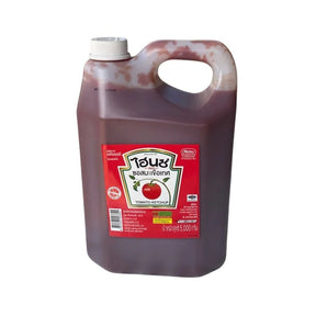 Heinz tomato ketchup container on a white background