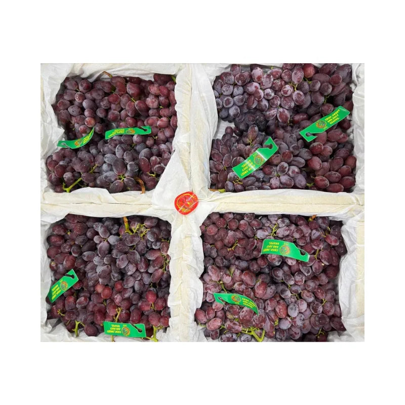 JTX Swan Brand Emperor Seedless Red Grapes (Total Weight Including Basket 4.8kg)