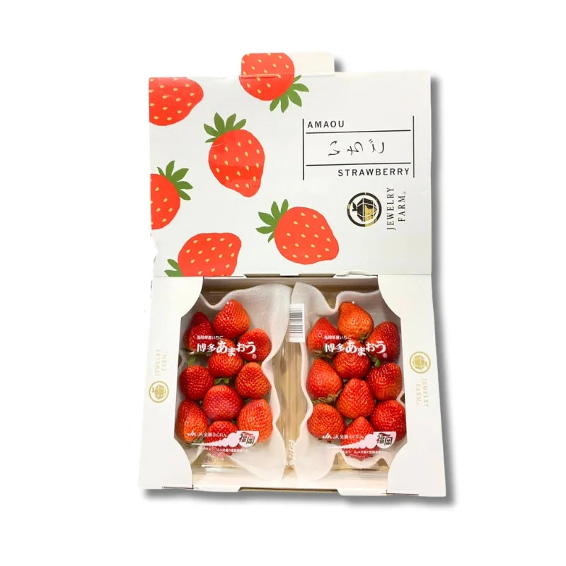 สตรอว์เบอร์รี่ญี่ปุ่นอะมาโอะ 250 กรัม 2แพ็ค/ถาด