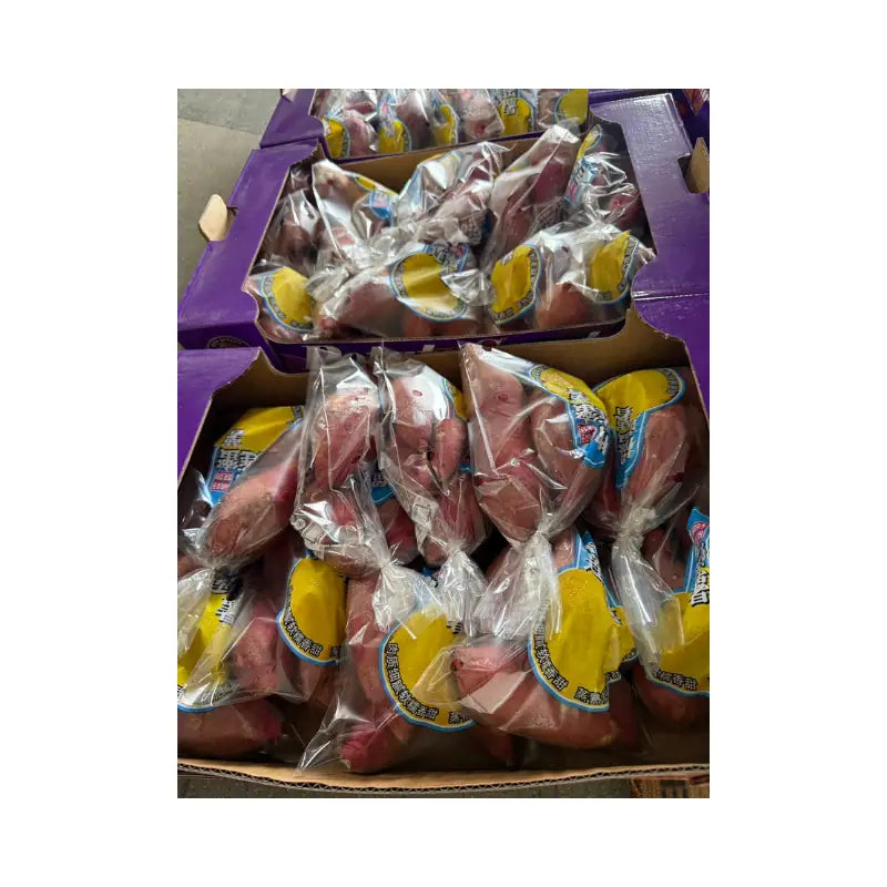 Japanese Sweet Potato Purple Box 10 Bags (Net Weight 5kg/Box)