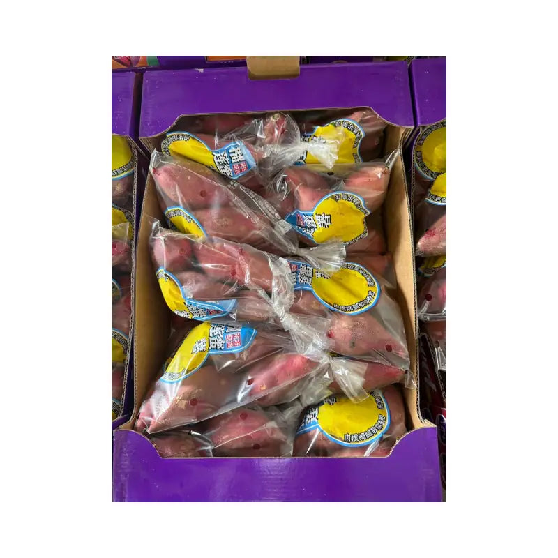 Japanese Sweet Potato Purple Box 10 Bags (Net Weight 5kg/Box)