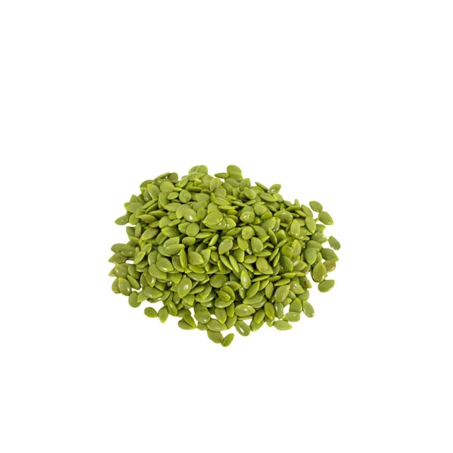 Fresh Lead Tree Seeds (Shelled) 250g pack on white background — edible white seeds perfect for Thai salads and traditional dishes.