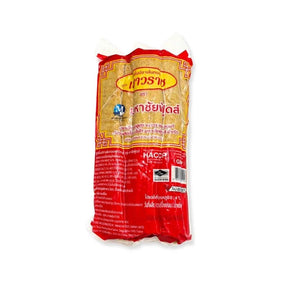 Fried fish sticks, crispy battered seafood sticks, 1000g pack isolated on white background