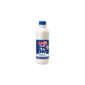 Meiji 100 percent fresh cow’s milk, full cream milk, 830ml bottle isolated on white background