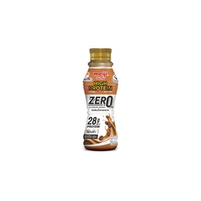 Meiji high protein coffee flavor drink with no sugar added, 350ml bottle isolated on white background